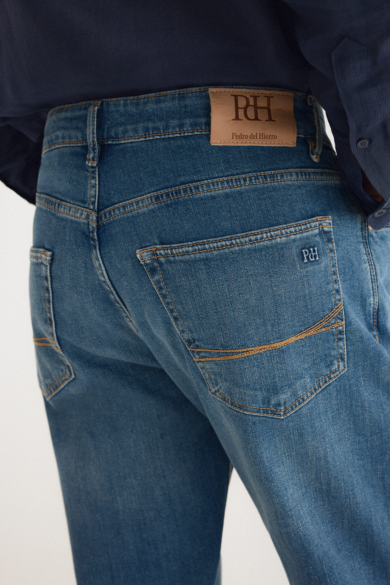 Pedro del Hierro Premium flex lightweight regular fit jeans Blue