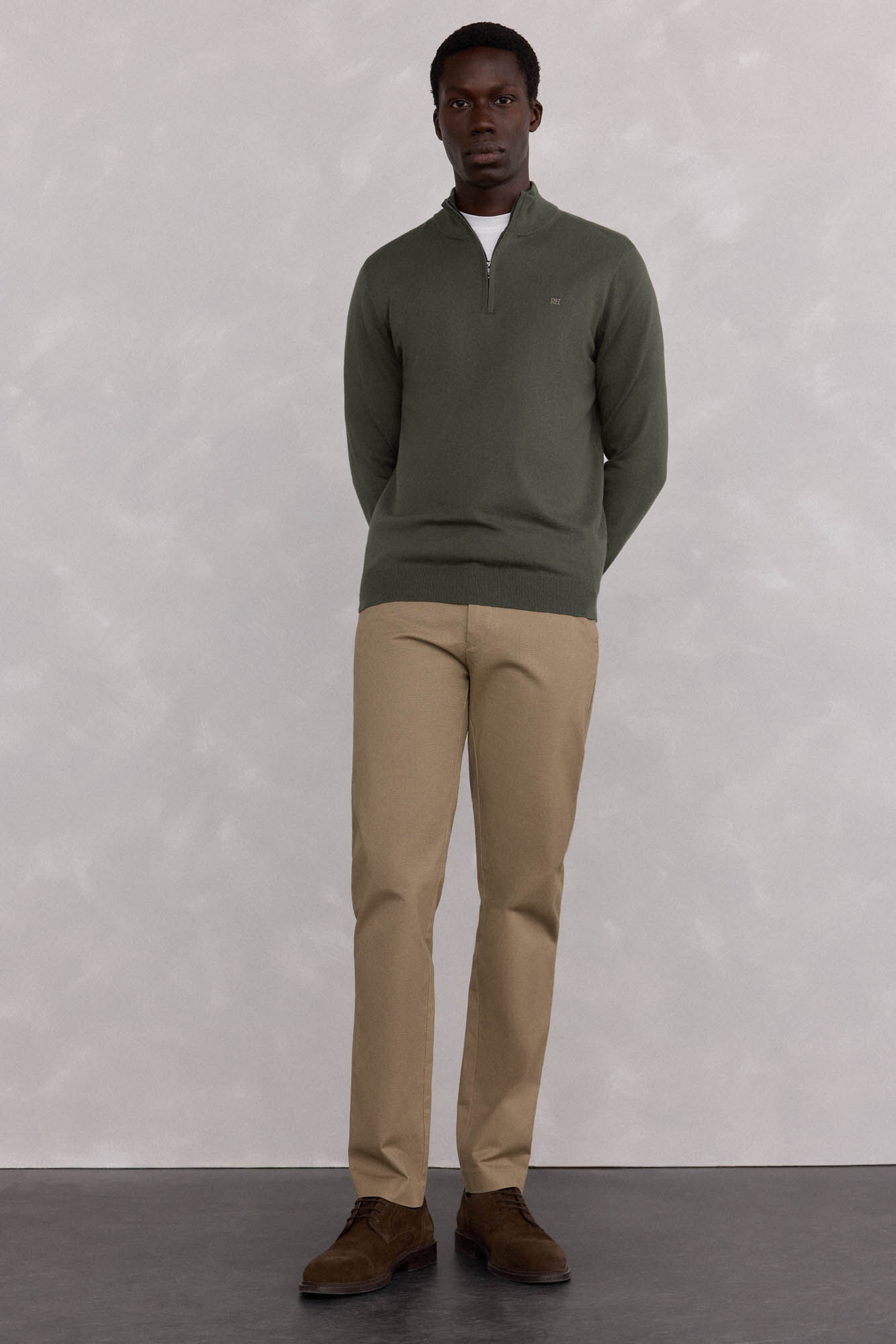 Pedro del Hierro Semi-swan sweater Green
