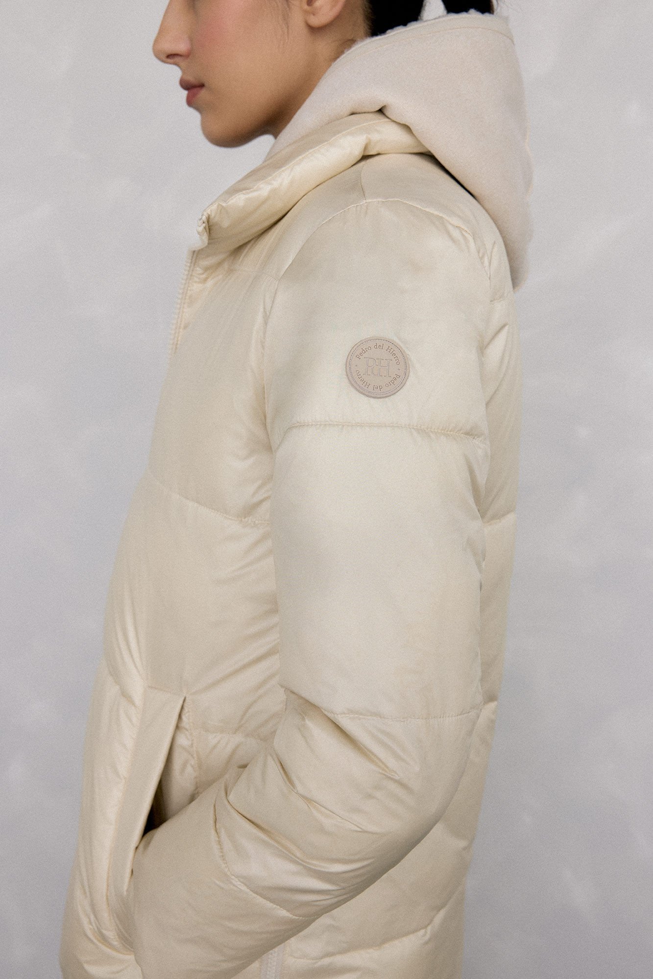 Pedro del Hierro Parka colete desmont&aacute;vel Ecru