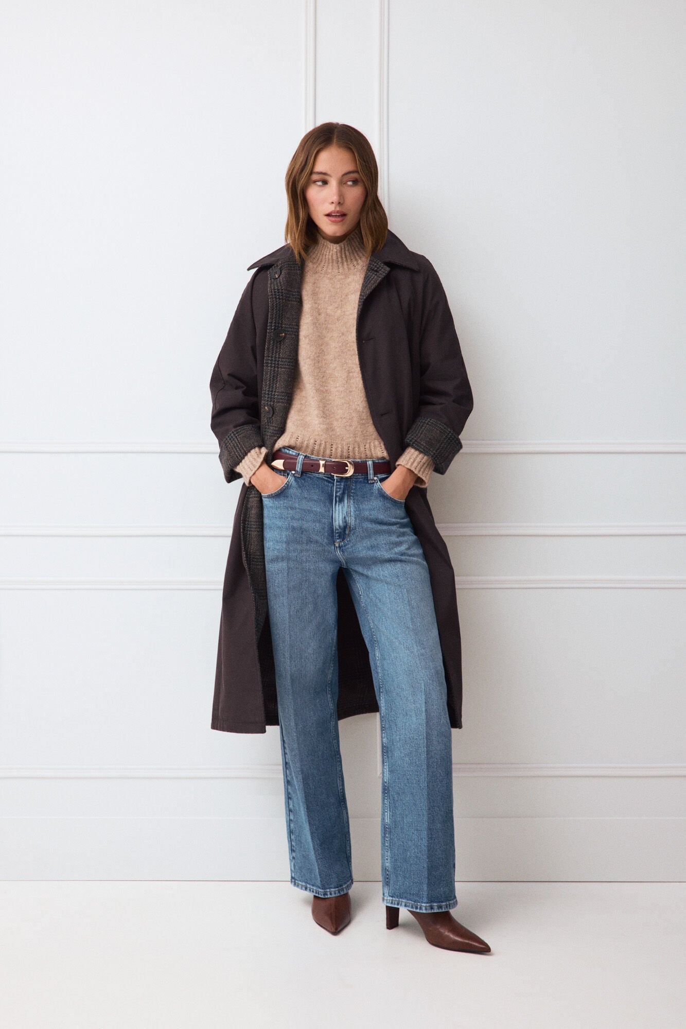 TFP by Tamara Falc&oacute; Soft touch wide leg jeans