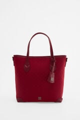 Pedro del Hierro Jacquard medium tote Burgundy