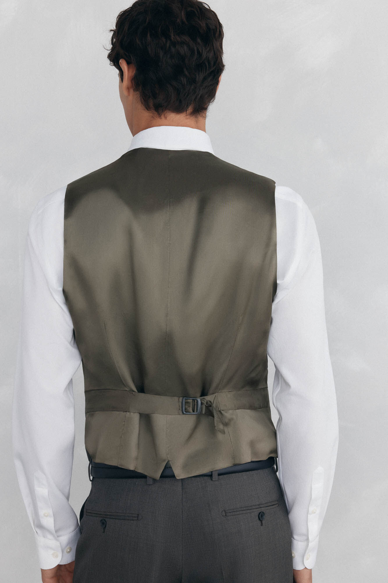 Pedro del Hierro Chaleco tostado slim fit Gris