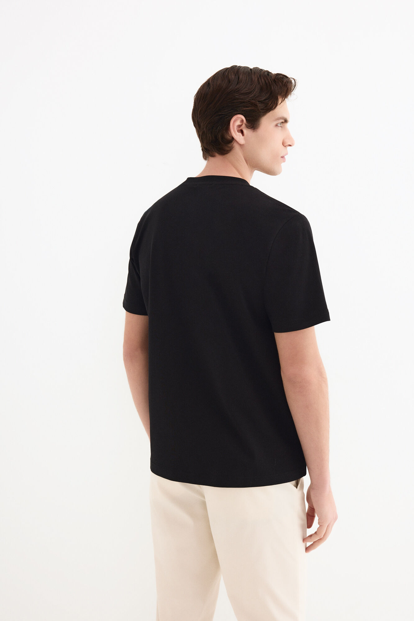 Pedro del Hierro Mercerized T-shirt Black