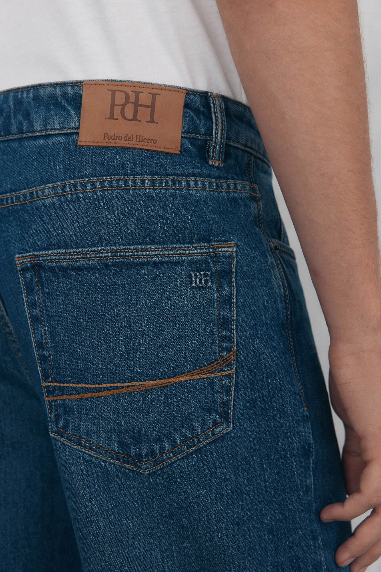 Pedro del Hierro Straight-fit jeans Blue