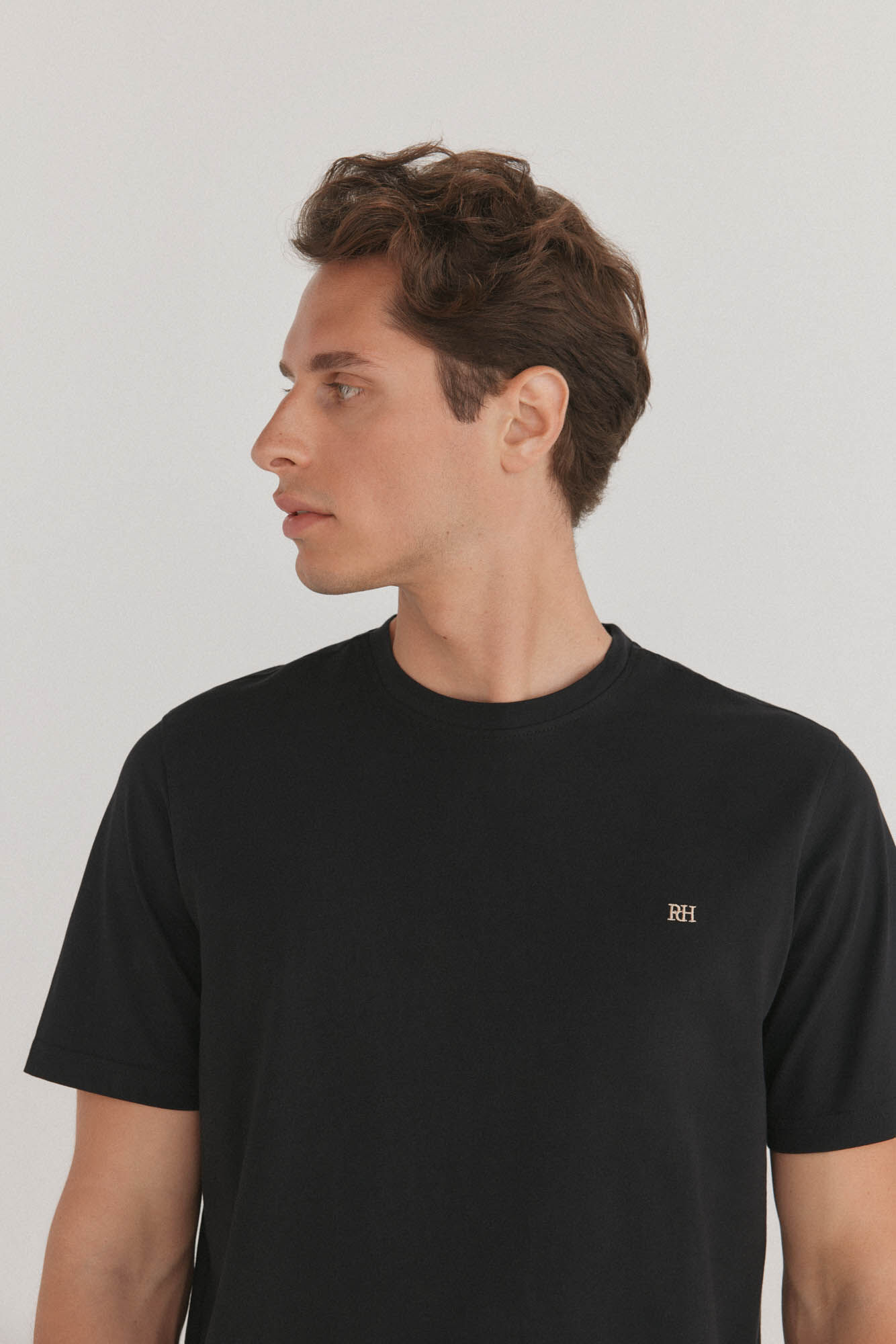 Pedro del Hierro Camiseta b&aacute;sica Negro