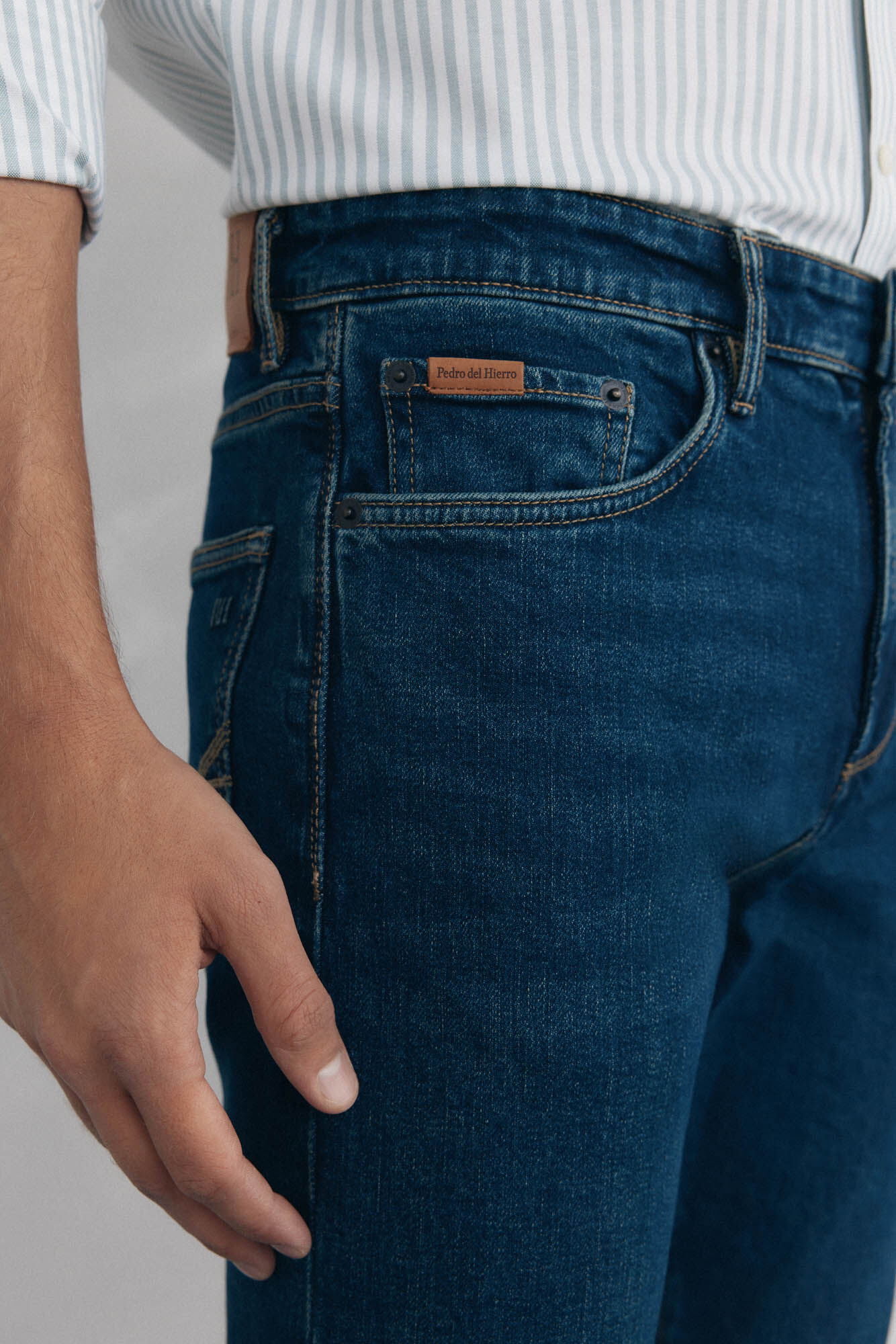 Pedro del Hierro Slim fit Premium Flex jeans Blue