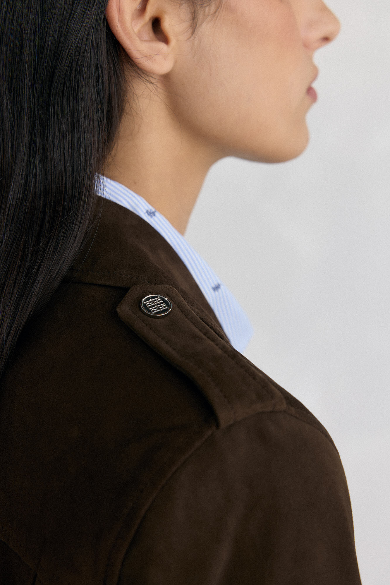 Pedro del Hierro Jaqueta de motociclista de camur&ccedil;a Marrom