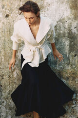 Pedro del Hierro Godet flared skirt Black