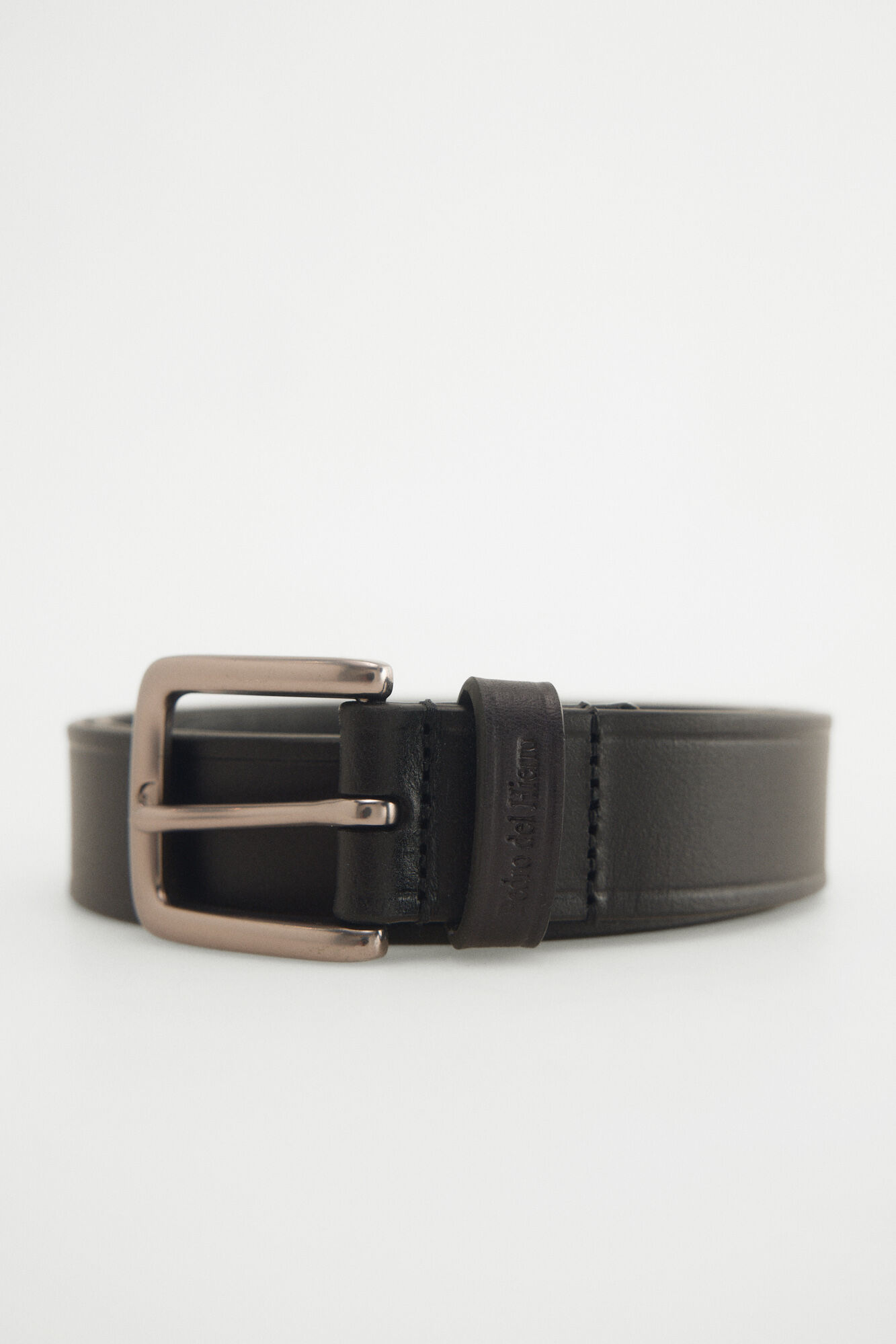 Pedro del Hierro Leather sport belt Black