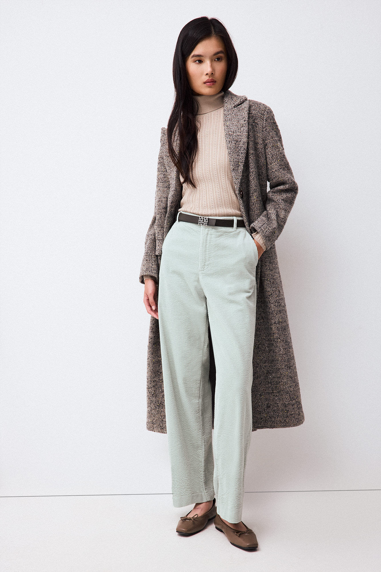 Pedro del Hierro Corduroy wide leg trousers