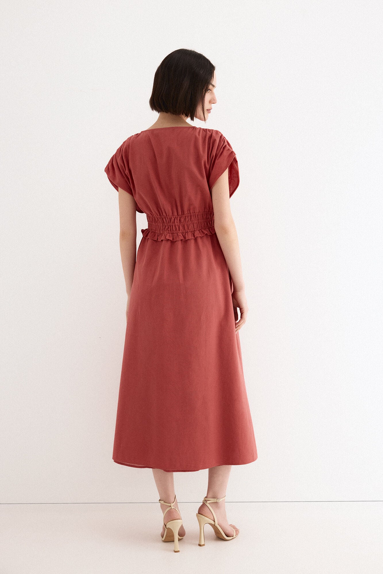 TFP by Tamara Falc&oacute; Embroidered dress Orange