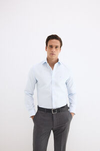 Pedro del Hierro Plain non-iron stain-resistant slim fit dress shirt