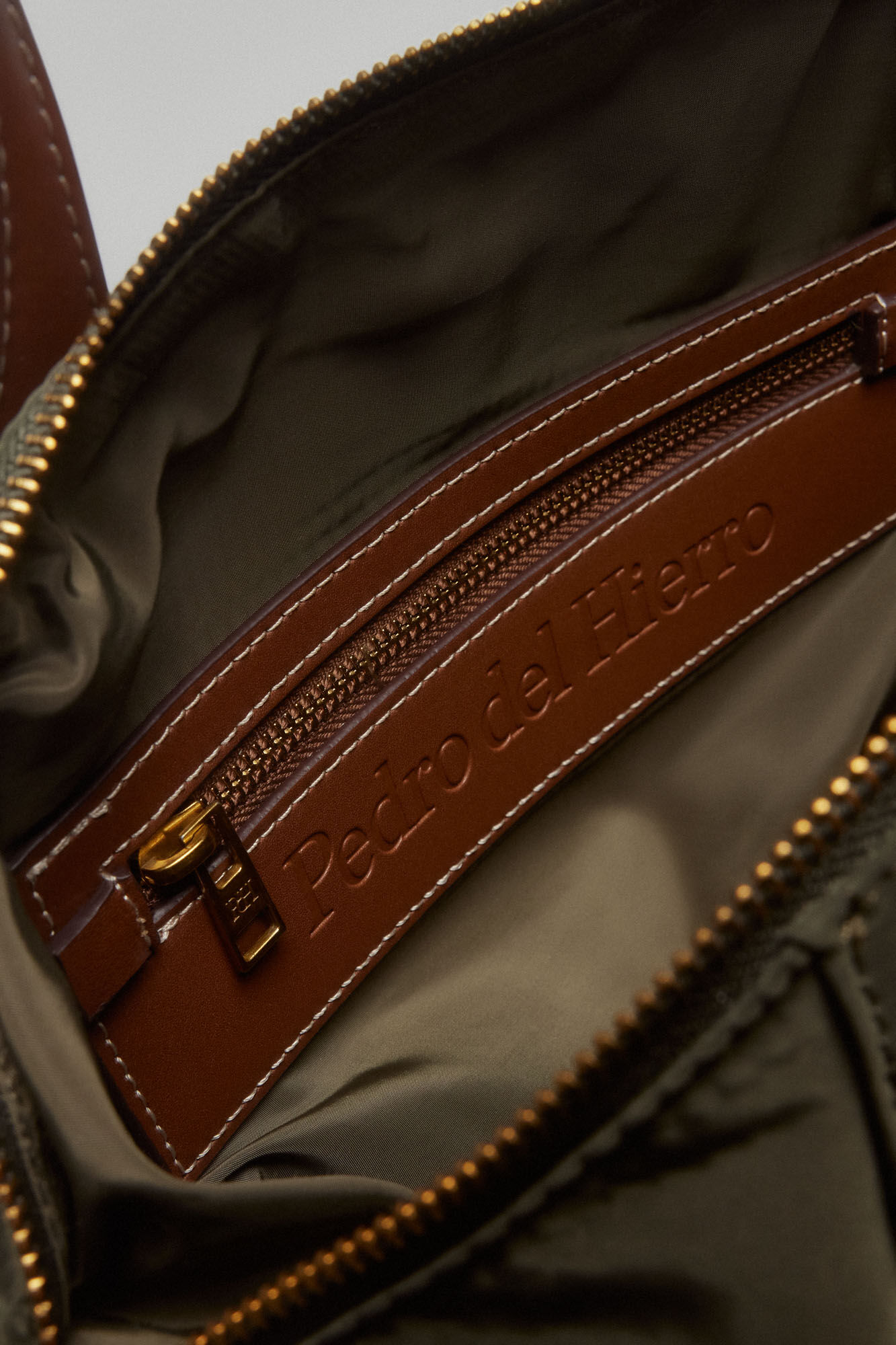 Pedro del Hierro Nylon shopper bag Green