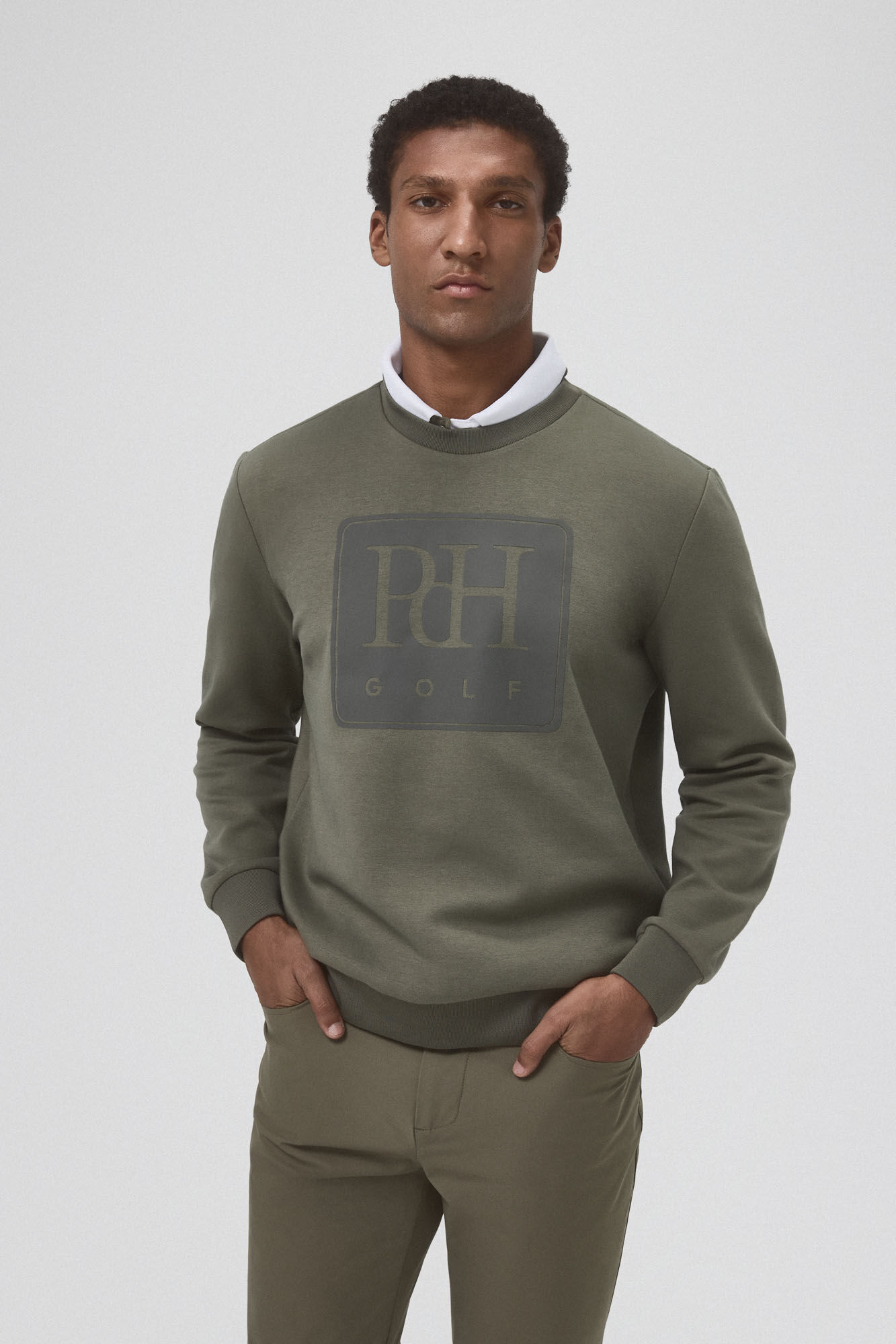 Pedro del Hierro Sudadera logo golf Verde