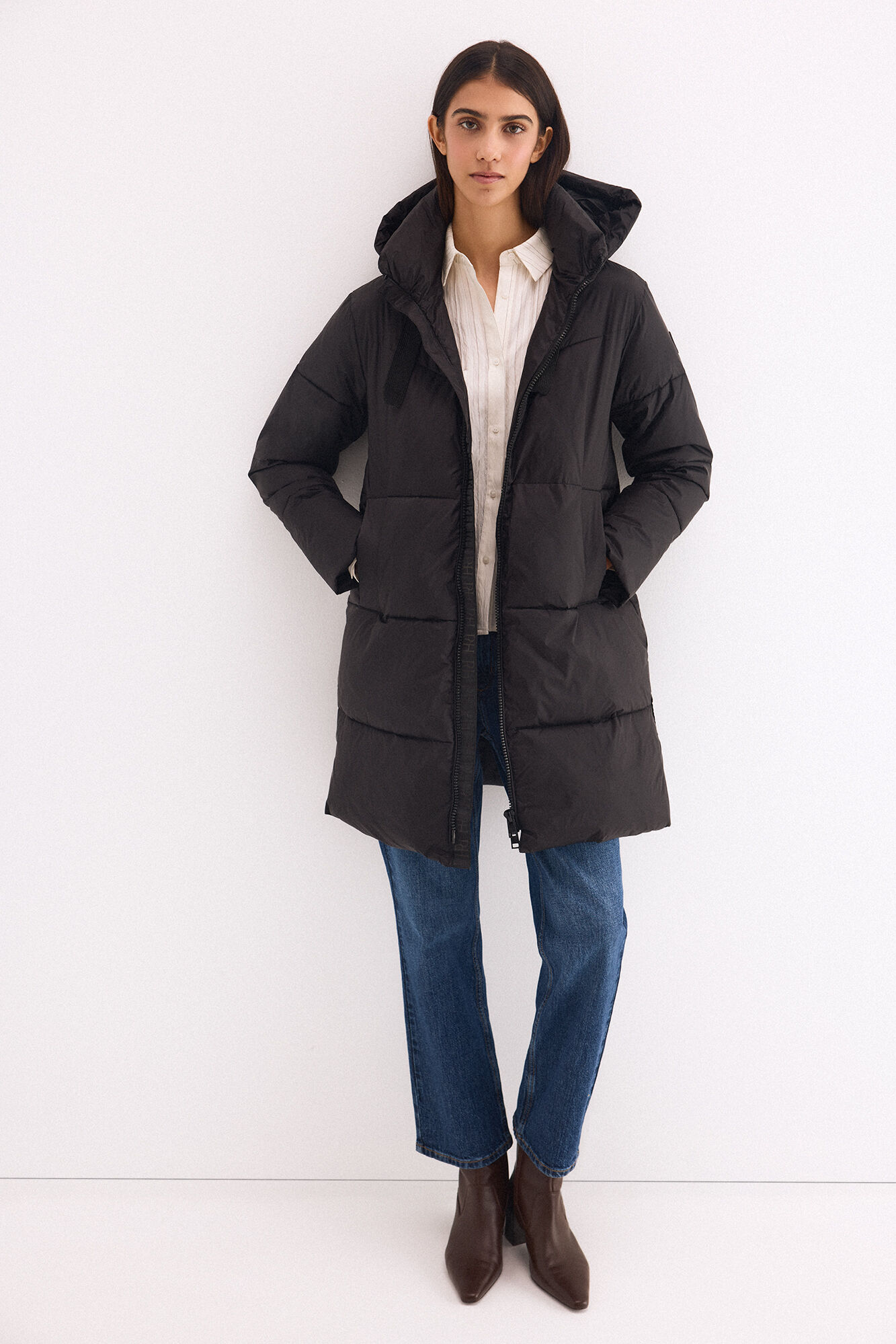 Pedro del Hierro Hooded puffer parka