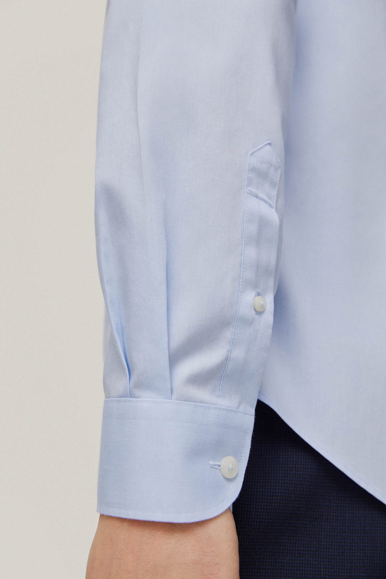 Pedro del Hierro Camisa vestir pinpoint liso non iron + antimanchas Blue