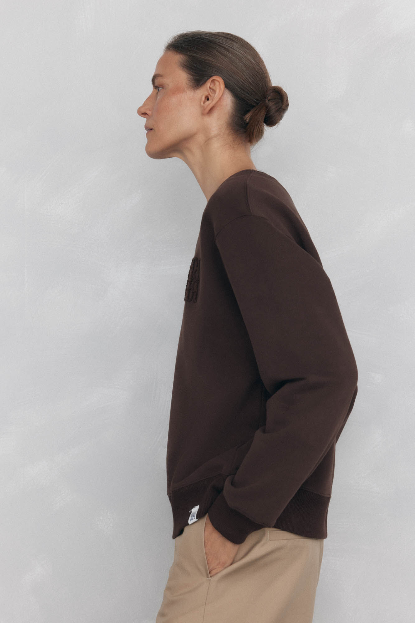 Pedro del Hierro Sweatshirt de algod&atilde;o espanhol Marrom