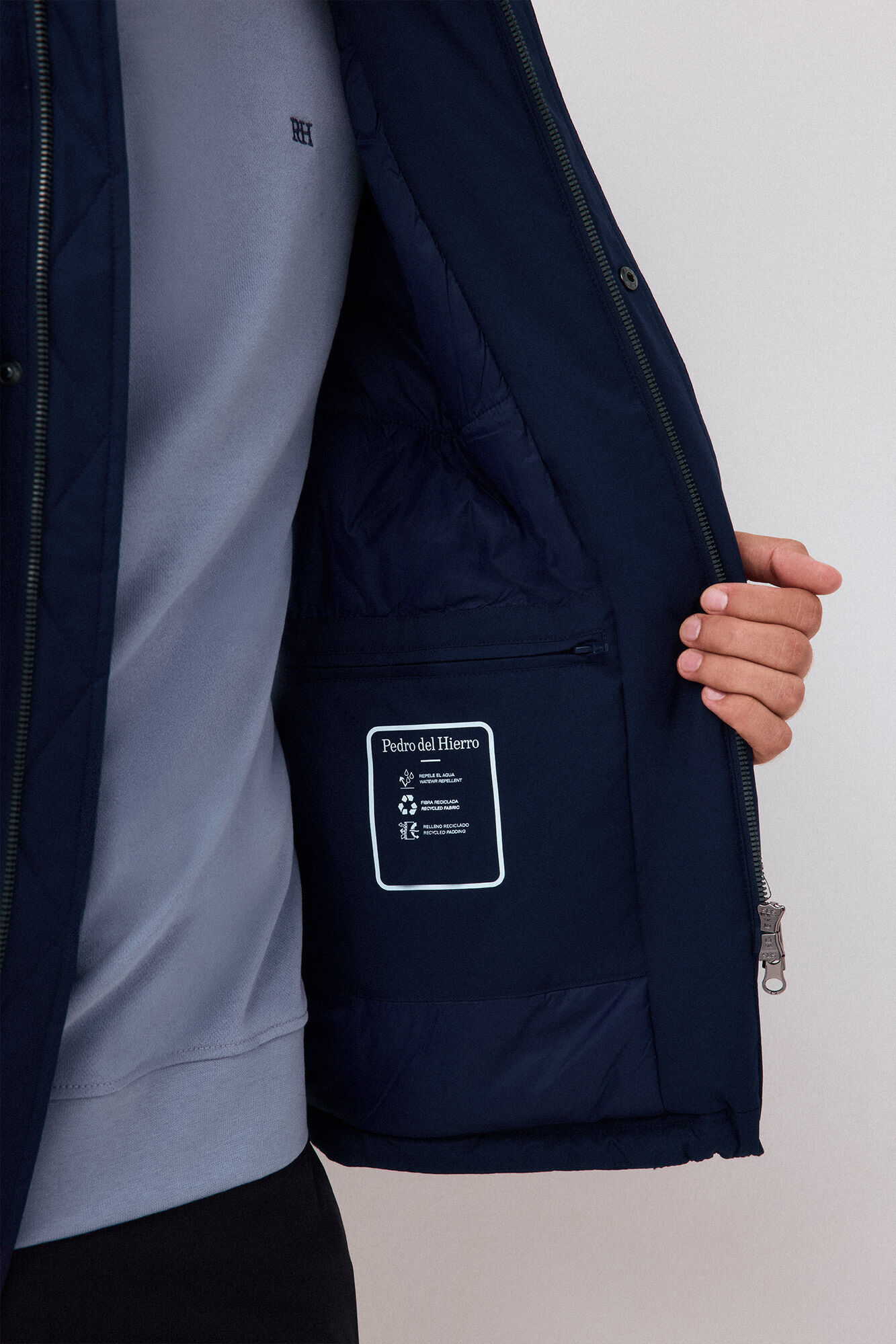 Pedro del Hierro Field jacket 4 bolsos Azul