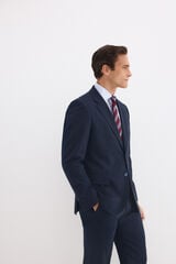 Pedro del Hierro Canvas slim bi-stretch blazer Blue