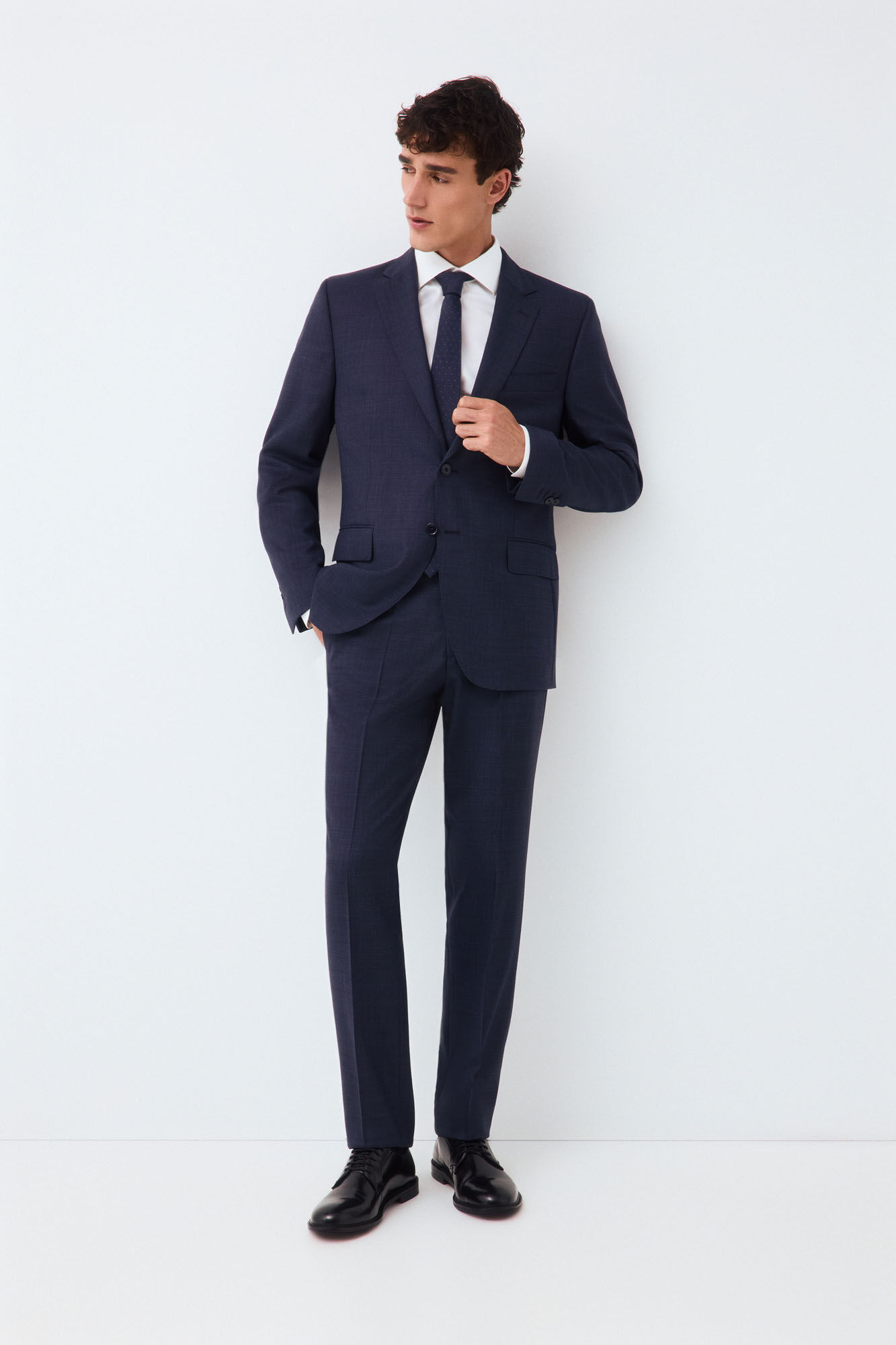 Pedro del Hierro Blue tailored structure coordinated suit trousers