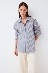 Pedro del Hierro Striped loose shirt Red