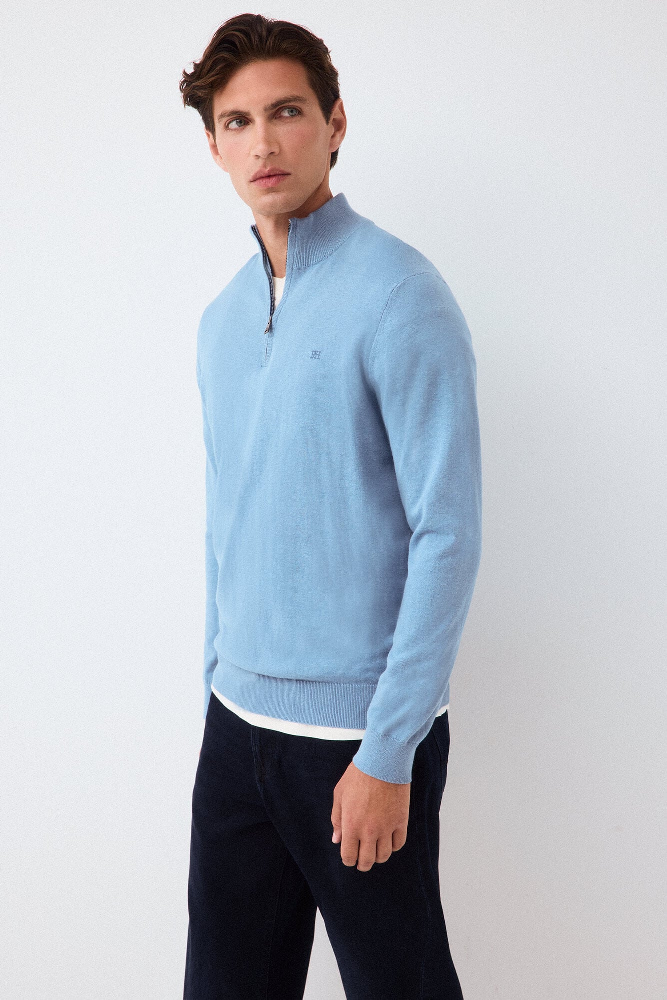Pedro del Hierro Premium cotton silk cashmere knit jumper