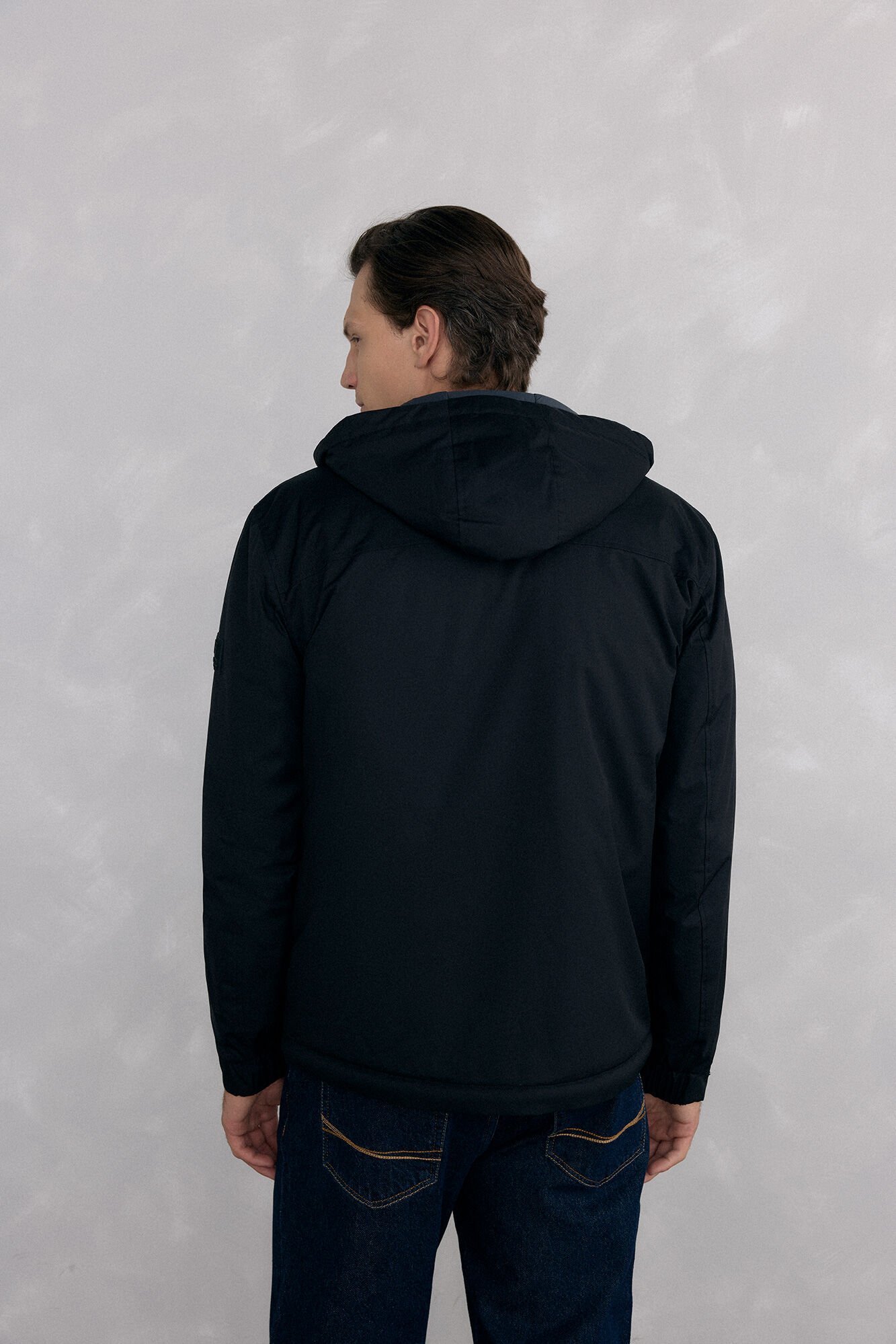 Pedro del Hierro Jaqueta com fecho-&eacute;clair e capuz Preto