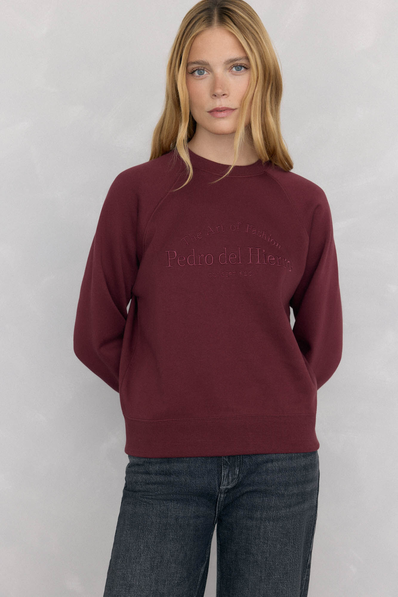 Pedro del Hierro Embroidered logo sweatshirt