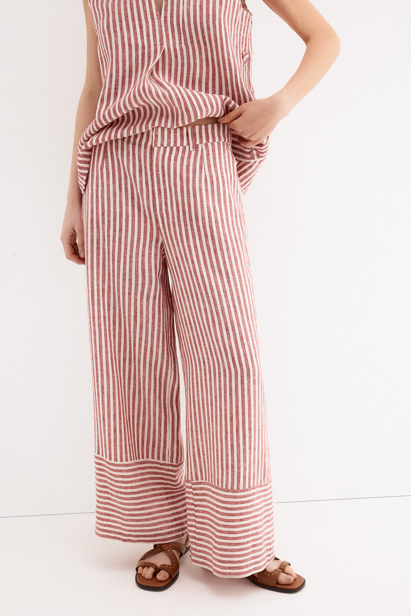 Pedro del Hierro Pantalones wide flare classic