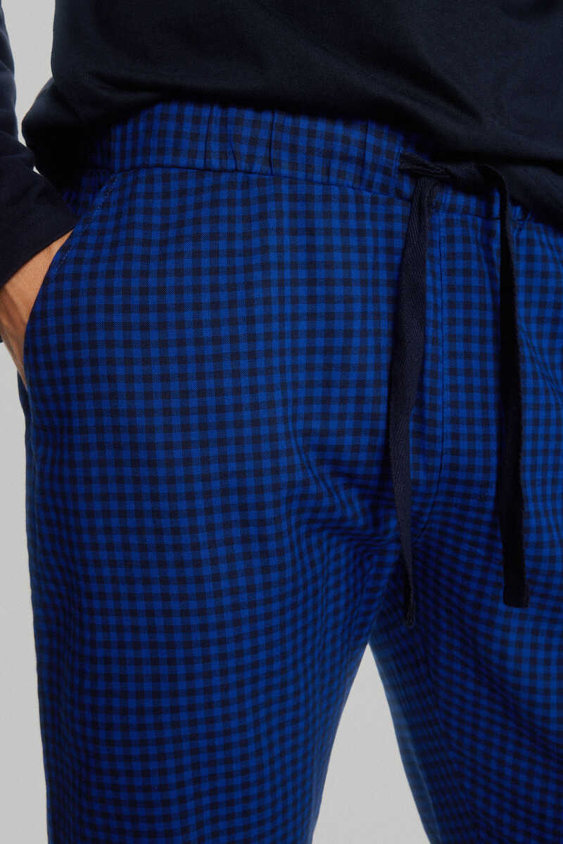 Pedro del Hierro Jersey-knit and cloth pyjama set Blue