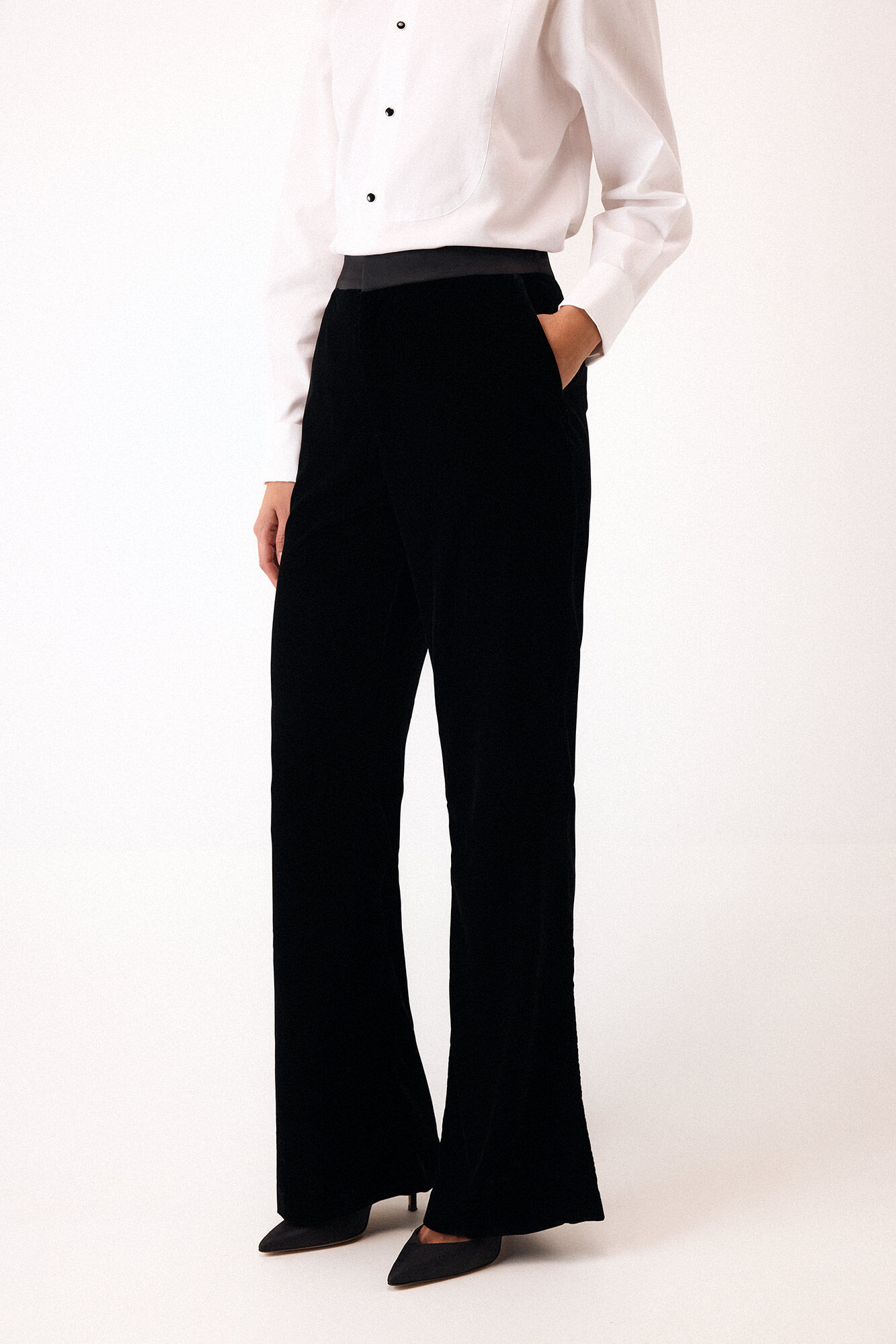 Pedro del Hierro Pantal&oacute;n flare combinado Negro