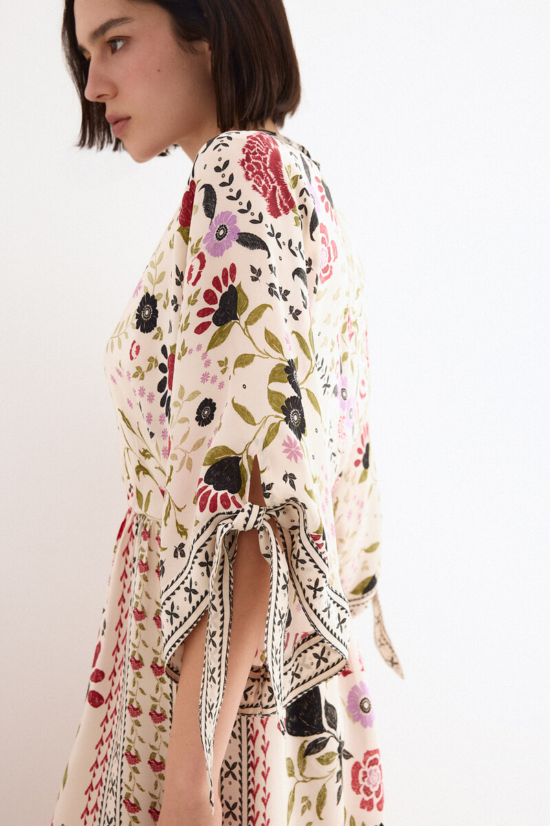 TFP by Tamara Falcó Positioned panels dress Beige