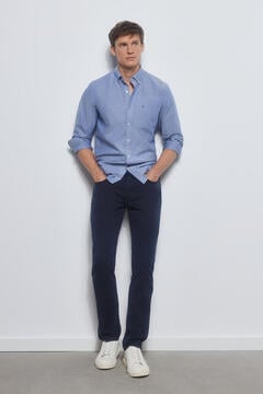Pedro del Hierro Coloured slim fit Premium Flex 5-pocket jeans Blue