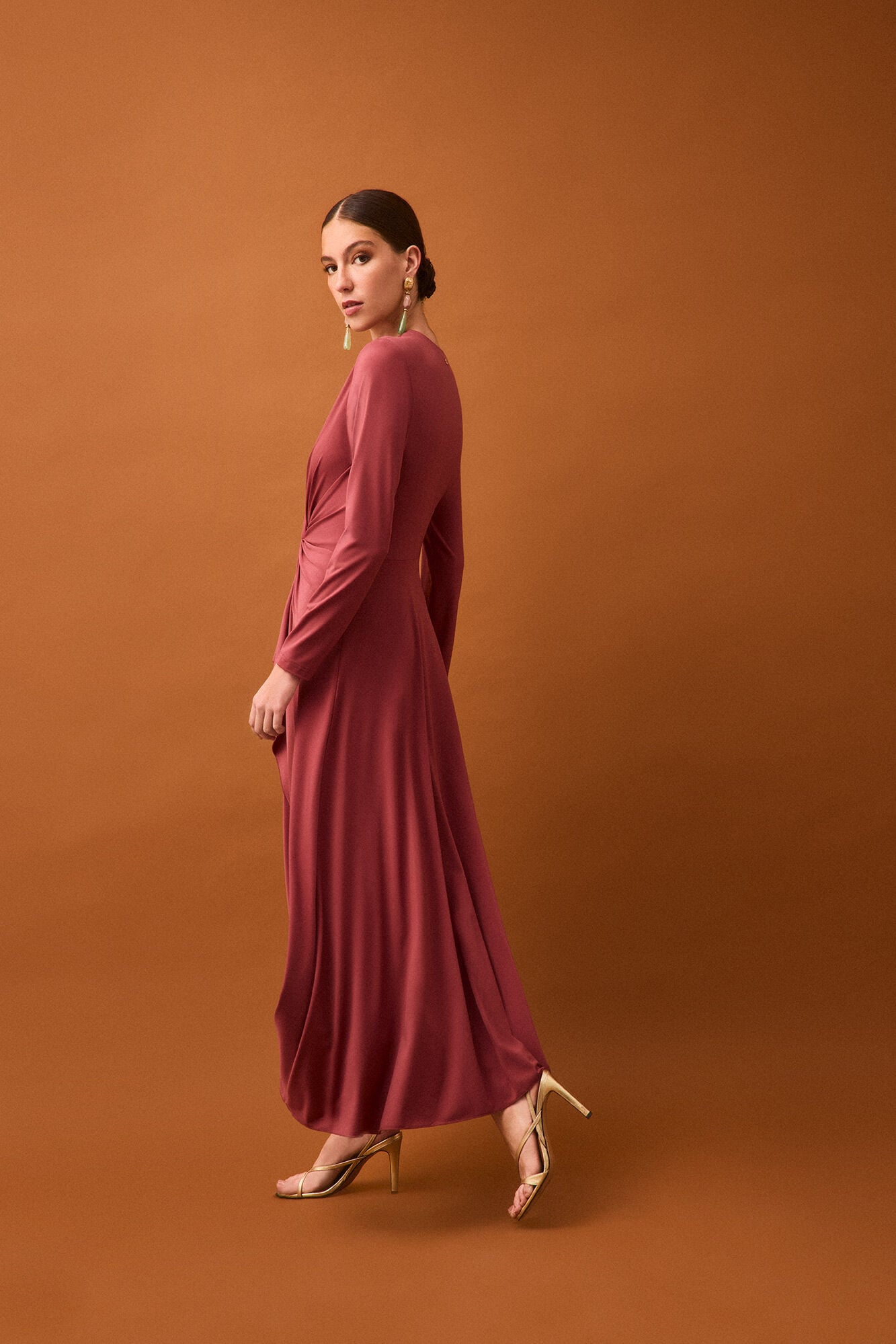 Pedro del Hierro Fluid knot detail dress Pink