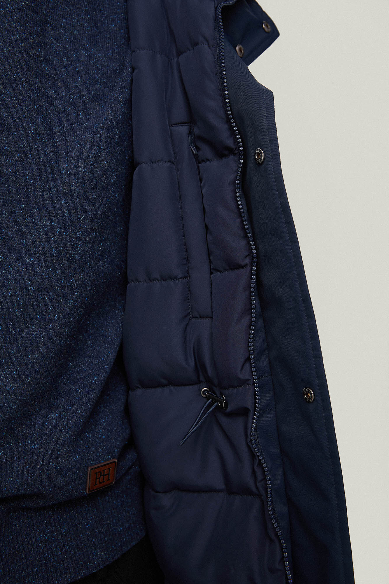 Pedro del Hierro Parka larga Blue