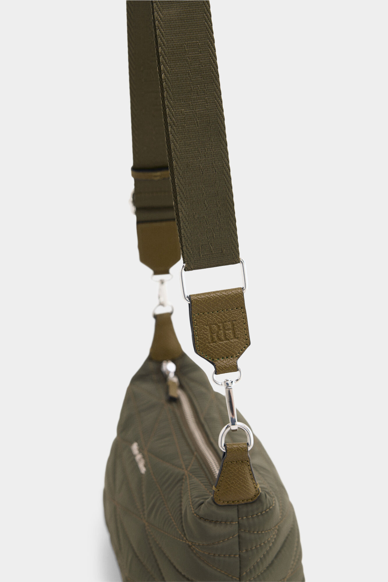 Pedro del Hierro Bandolera acolchada nylon Verde