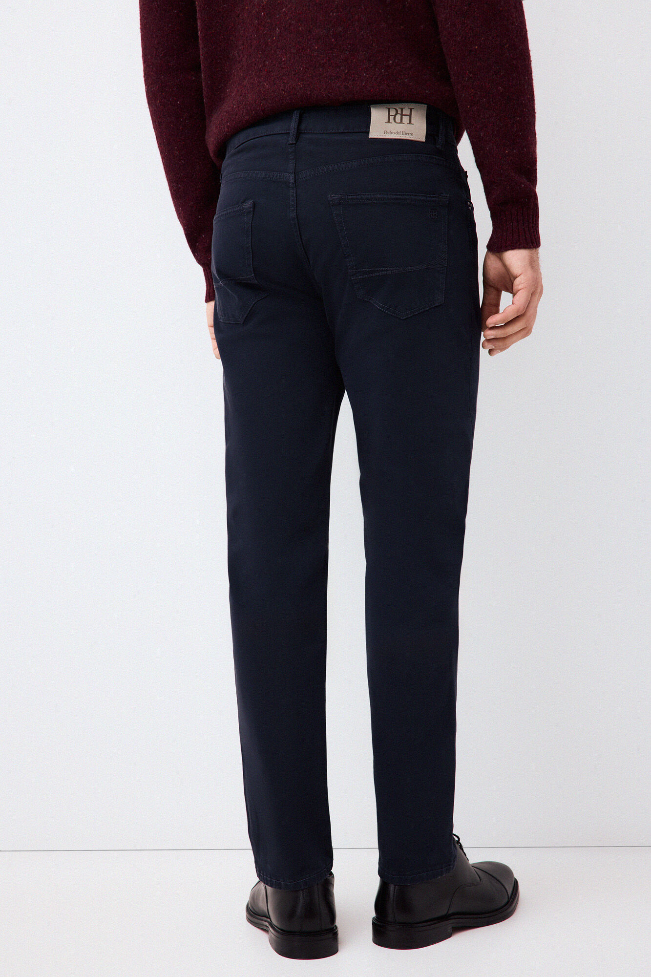 Pedro del Hierro Colour slim fit 5 pocket trousers Blue