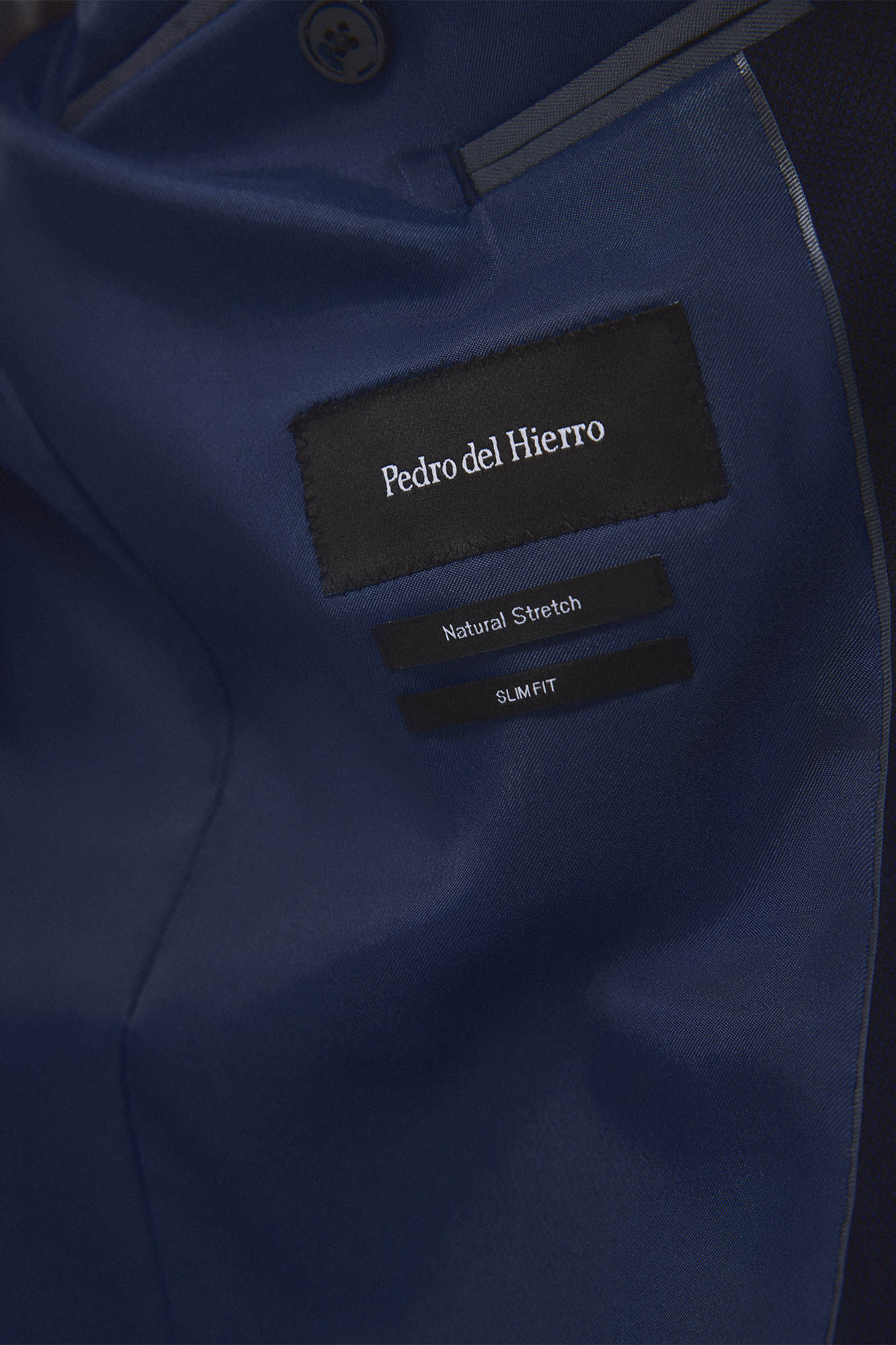 Pedro del Hierro American made bird's eye fabric suit Blue