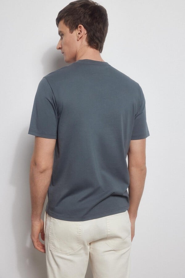 Pedro del Hierro t-shirt algodão pima Azul
