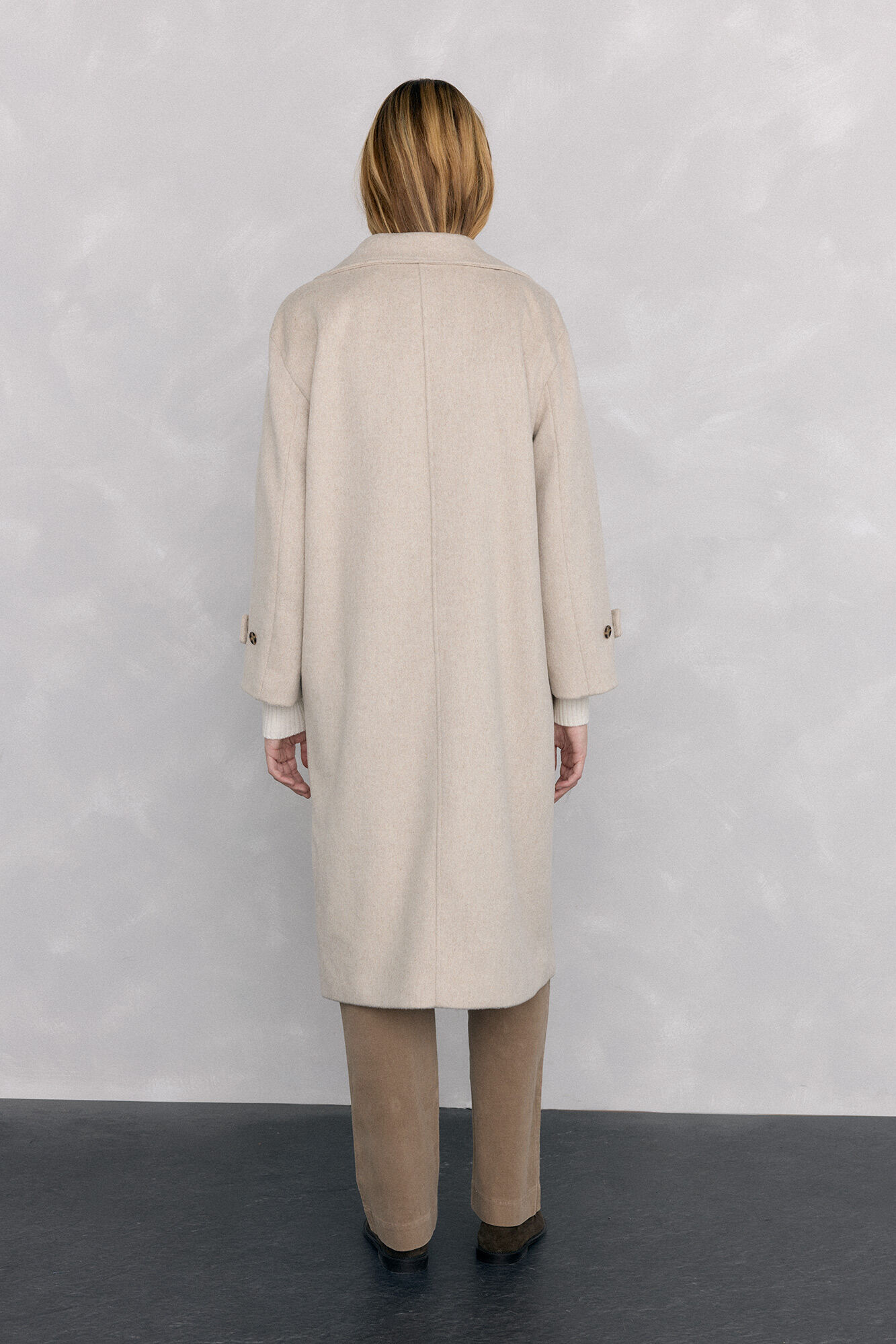 Pedro del Hierro Coat and inner gilet Beige
