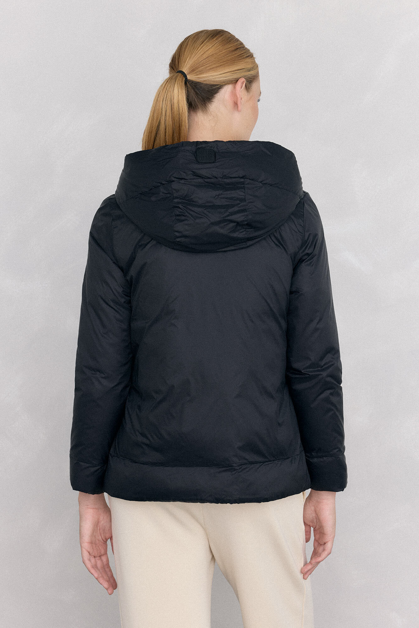 Pedro del Hierro Reversible hooded parka Black