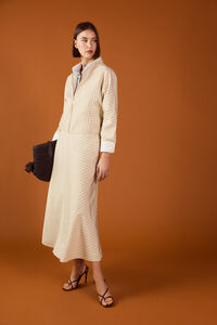 TFP by Tamara Falc&oacute; Falda de rayas