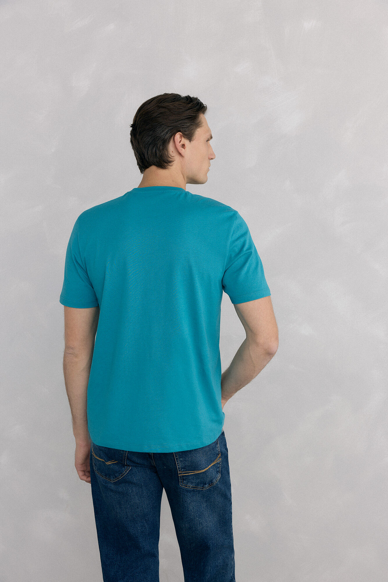 Pedro del Hierro Basic T-shirt Turquoise