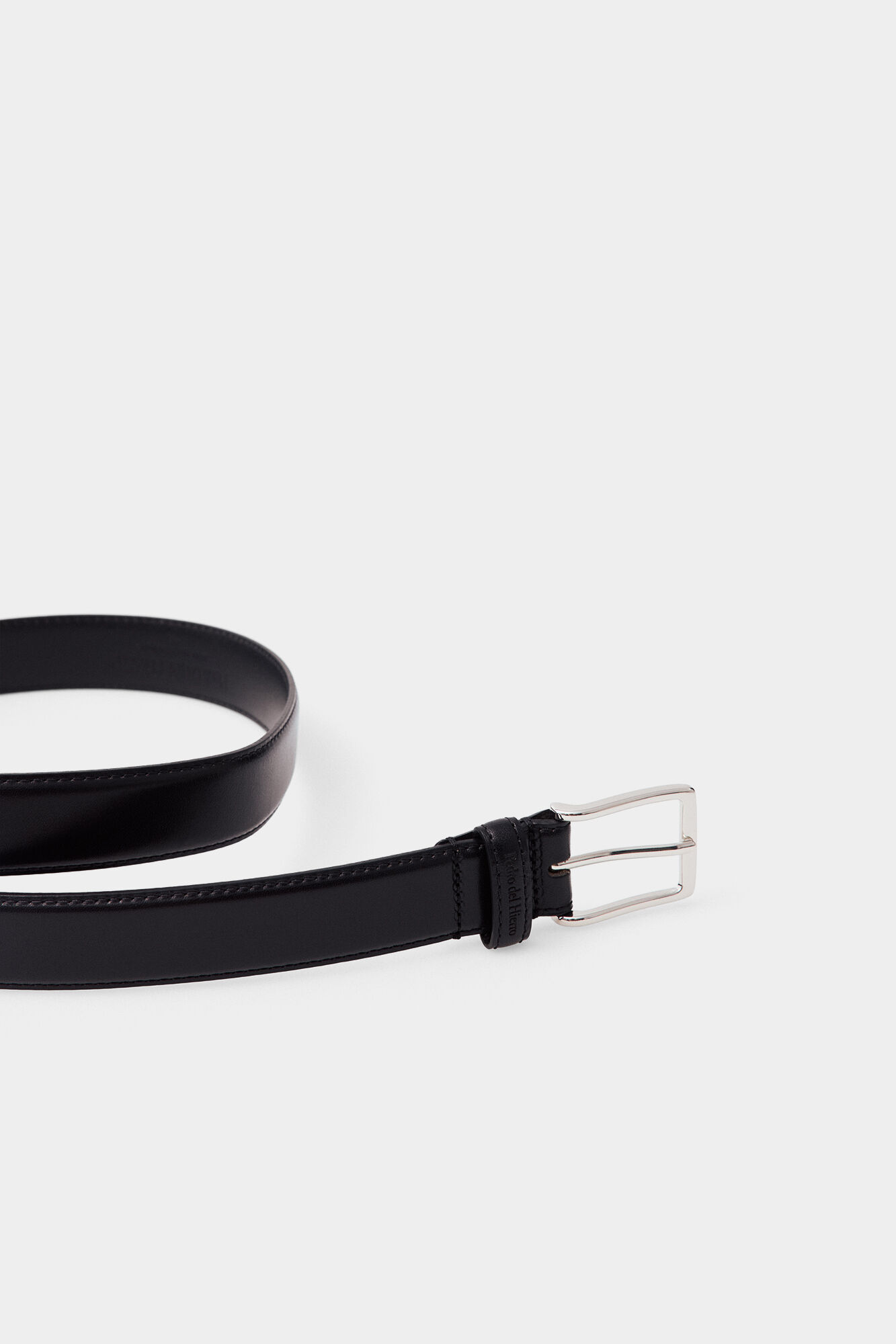 Pedro del Hierro Leather dress belt Black