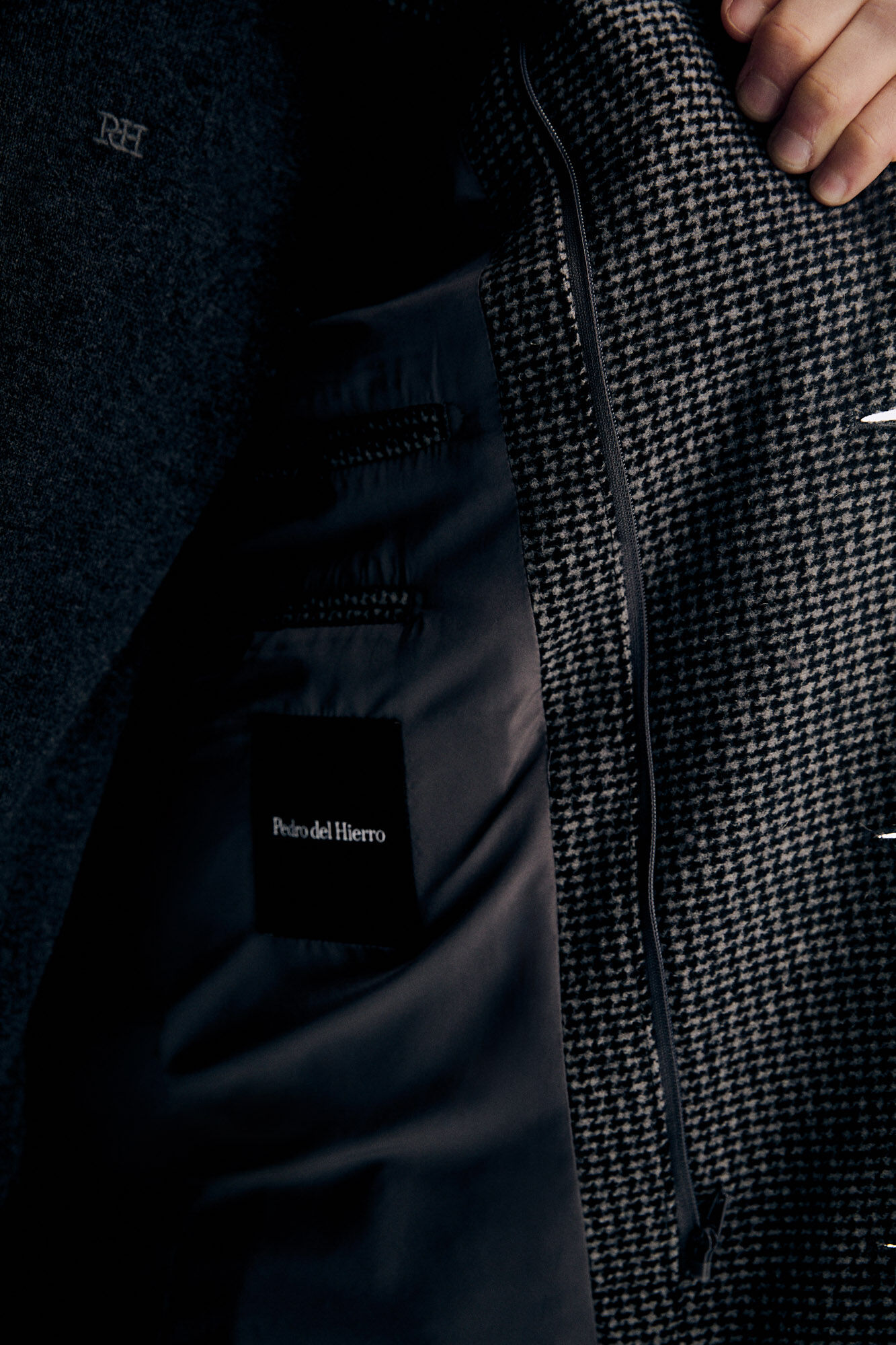 Pedro del Hierro Abrigo con vistas Gris