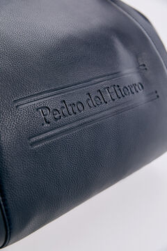 Pedro del Hierro Black leather shoulder bag Black