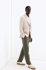 Pedro del Hierro Jersey-knit blazer Beige