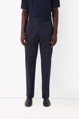 Pedro del Hierro Technical poplin regular chinos Blue