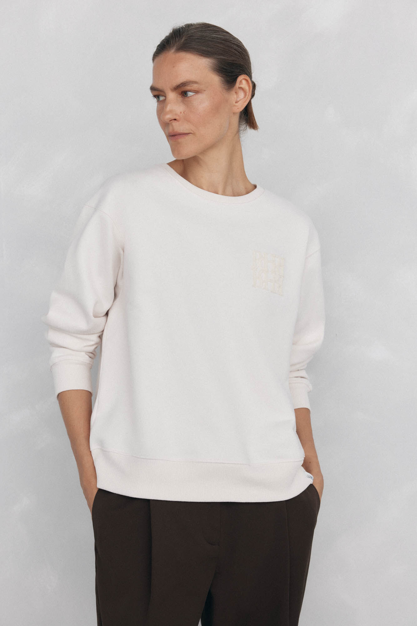 Pedro del Hierro Spanish cotton sweatshirt White