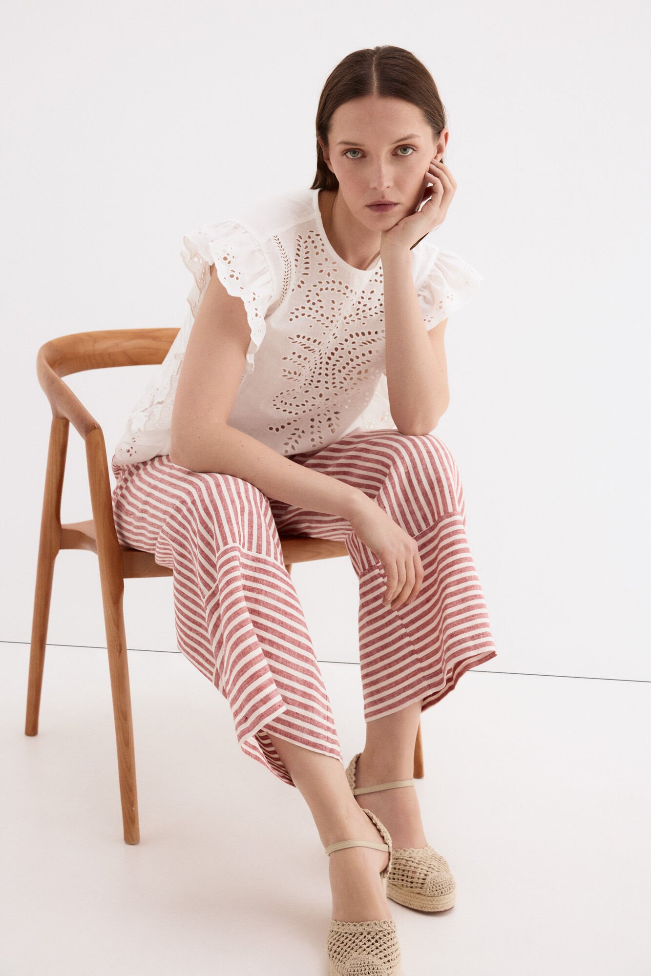 Pedro del Hierro Gold sleeveless T-shirt White